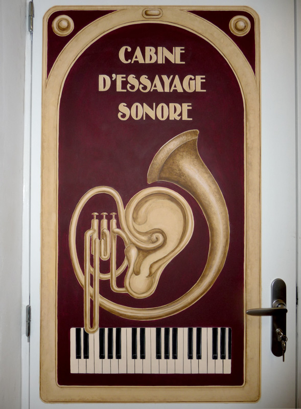 Affiche Cabine d'essayage Sonore - le Croquenotes - Toulouse - Siegfried Rouja